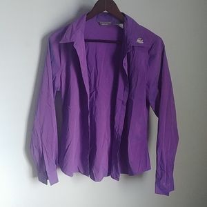 Solutions Mens Purple Button Down Blazer